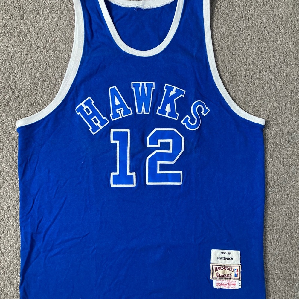 Throwback Milwaukee Hawks Lewis Hitch jersey Sz 54